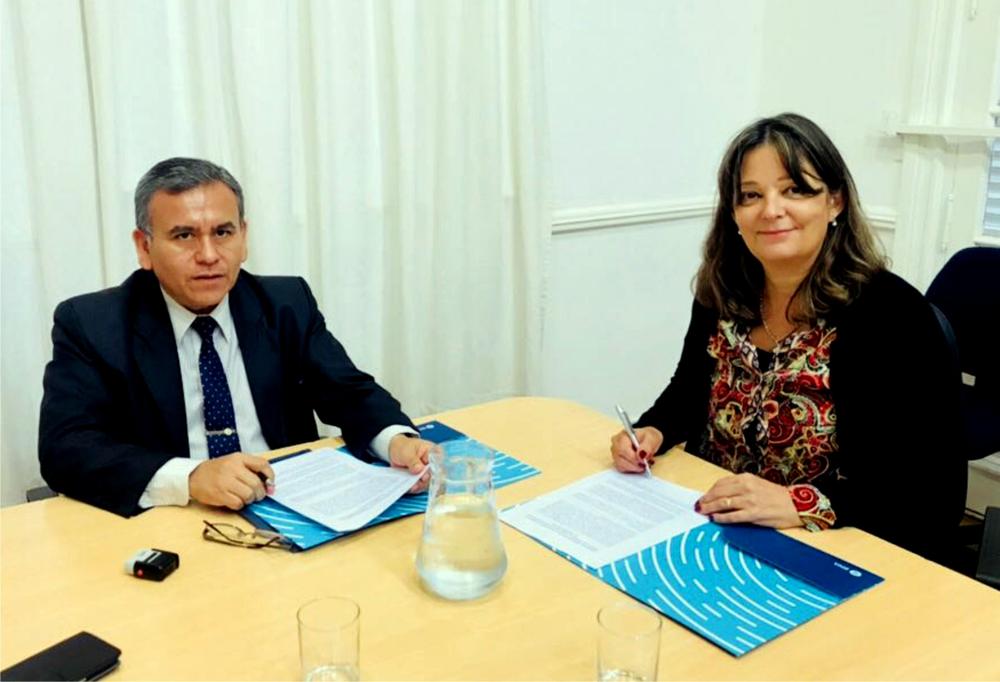 Firma convenio Banco Nacion